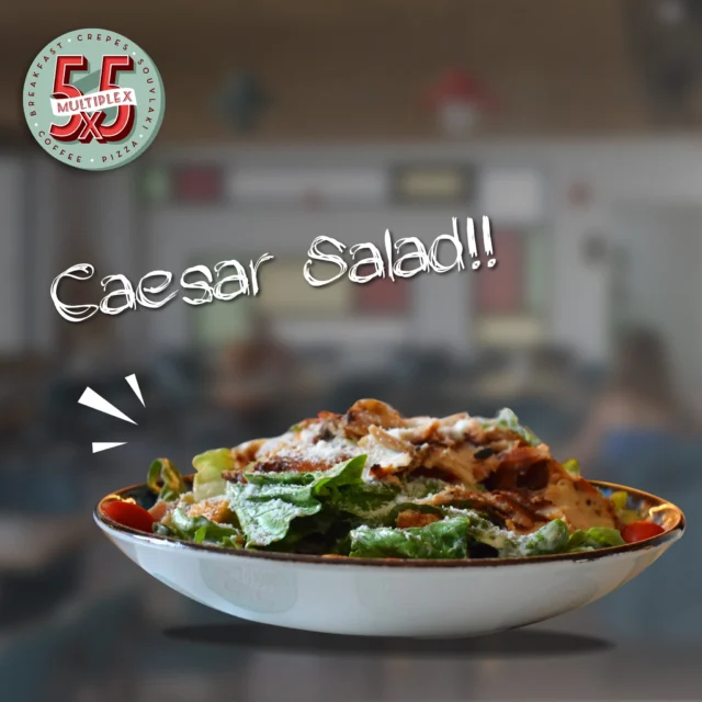 This Caesar is almost too pretty to eat. Almost!🤤
.
.
#5x5mykonos #breakfasttime #mykonosgreece #breakfast #ceasarsalad #salad