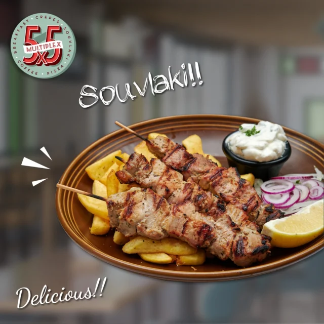 Taste the tradition of Greece, one bite at a time!!!❤🤤
.
.
#lunch #5x5multiplex #5x5mykonos #mykonosfood #mykonosgreece #mykonossouvlaki